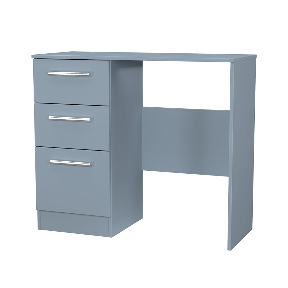 image 1 of Trent 3 Drawer Vanity in Denim Blue (Ready Assembled) | Blue | Denim Blue