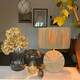 image 4 of Hestia Beige Ceramic Lamp with Raffia Shade Cream | Beige