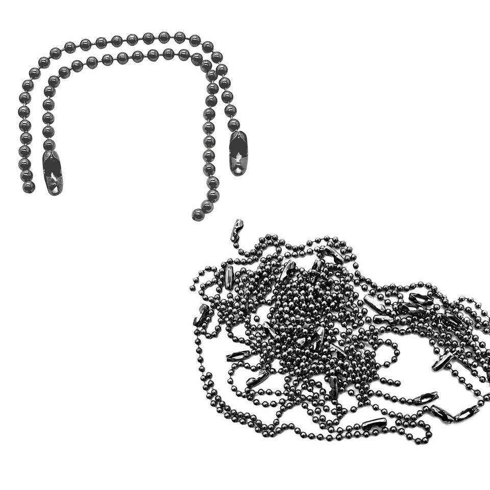 image 1 of 10cm Long Metal Ball Chain Extender for Label Tags - 100pcs