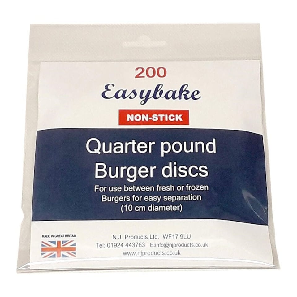 image 1 of NJ Products Quarter Pound Non-Stick Burger Discs 11cm
