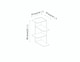 image 5 of White 3-Tier Corner Bookcase & Shelving Unit | White | 1
