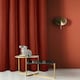 image 3 of Amberley Eyelet Thermal Door Curtain 66" x 84" - Terracotta