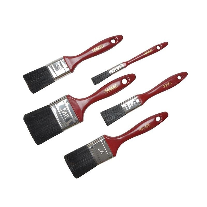 Stanley Hand Tools Decor Paint Brush - Multi Colour - Set of 5