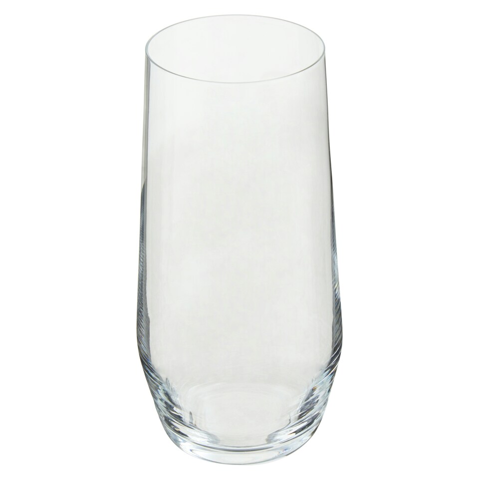 image 1 of Interiors By Premier Versatile Set Of 4 Lead Free Crystal High Ball Glasses, Modern Design Small Tumblers, Sleek Tumblers