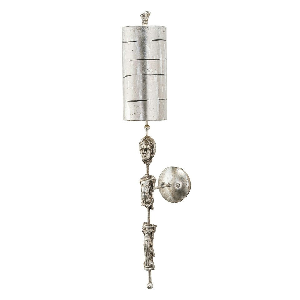 Fragment 1 Light Indoor Wall Light Silver Leaf, E27