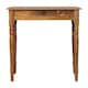 image 1 of Artisan Furniture Solid Wood Oakish Turned Leg Writing Desk