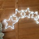 image 2 of ValueLights Christmas Star Arch White Illuminated Decoration and Integrated LED 2.4W Cool White Bulb