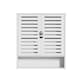 image 1 of Wooden Bathroom Wall Storage Cabinet Organiser White White