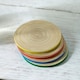 image 4 of Sur La Table Colour Me Happy Set of 4 Mixed Colour Bamboo Coasters