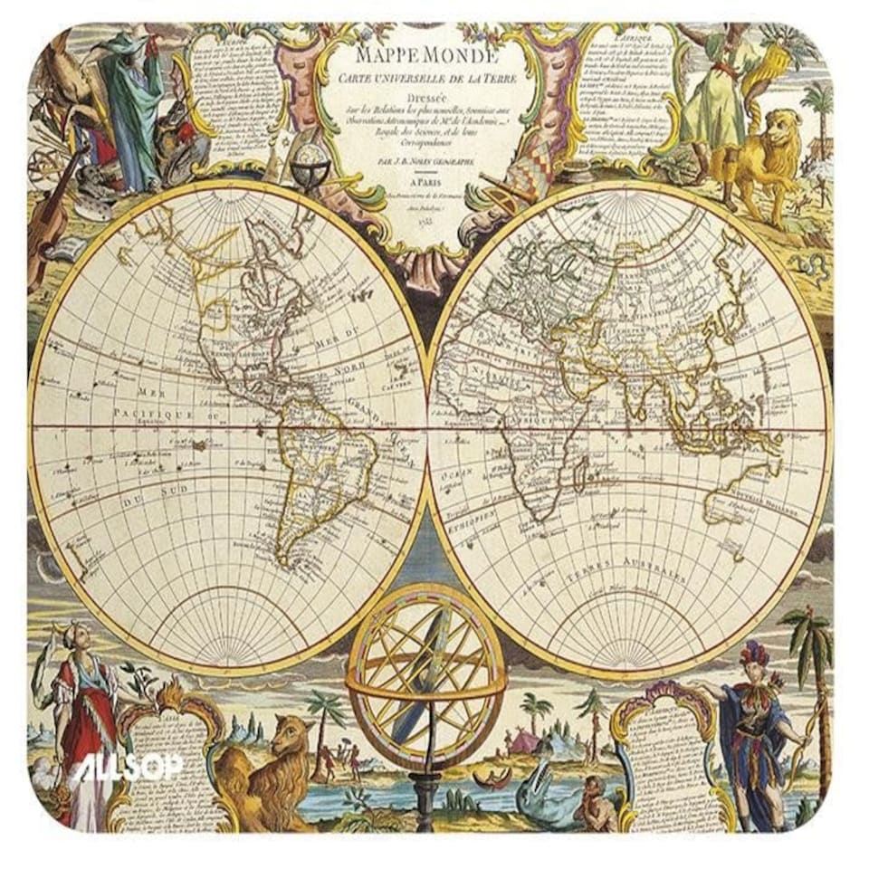 ALLSOP - Nautical Double Globe Mouse Mat