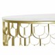 image 2 of Side table DKD Home Decor 81 x 81 x 42 cm Golden White Plastic Marble Iron N/A