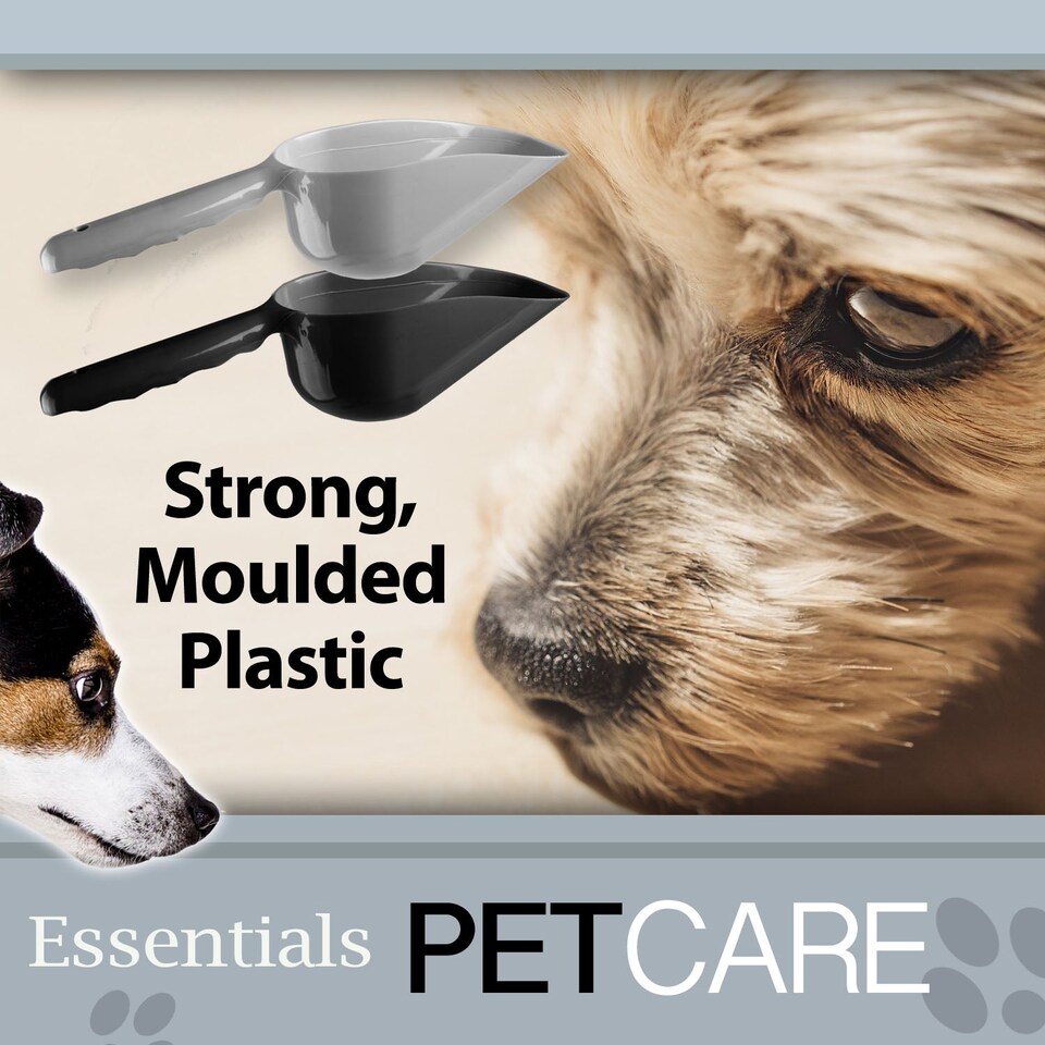 image 1 of PMS Pet Food Scoop - Grey Plastic, 24cm x 7cm