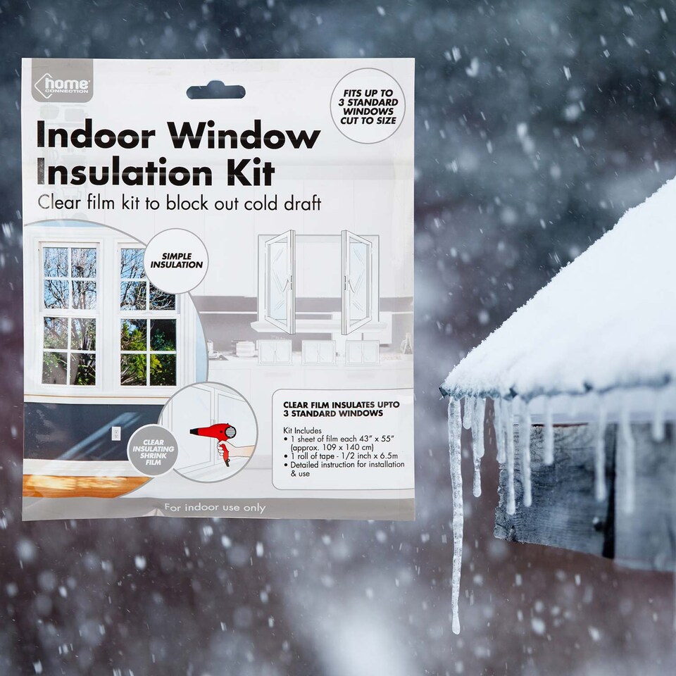 image 1 of PMS Weather Shield Window Insulation Kit - Clear Heat-Shrink Film, One Size