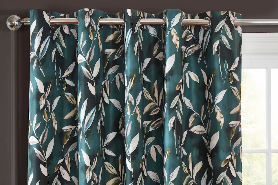 image 1 of Sundour Madrid Curtains Bottle Green Green | Green | Green