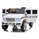 image 1 of HOMCOM Mercedes Benz G500 Licensed 12V Kids Electric Ride On Car Toy with Parental Remote Control Battery-powered 2 Motors Music Lights MP3 for 3-8 Years Old White