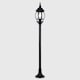 image 2 of ValueLights Black Outdoor Bollard Light with 6W Warm White Bulb | Black