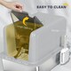 image 5 of PawHut Stainless Steel Cat Litter Box with Removable Lid & Scoop Grey | One Size