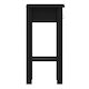 image 4 of Barcelona Bedside Table with 1 Drawer in Matt Black