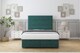 image 1 of Sloomy Texas Emerald Plush Ottoman Bed With Mattress With 54" Floor Standing Headboard 4' Small Double