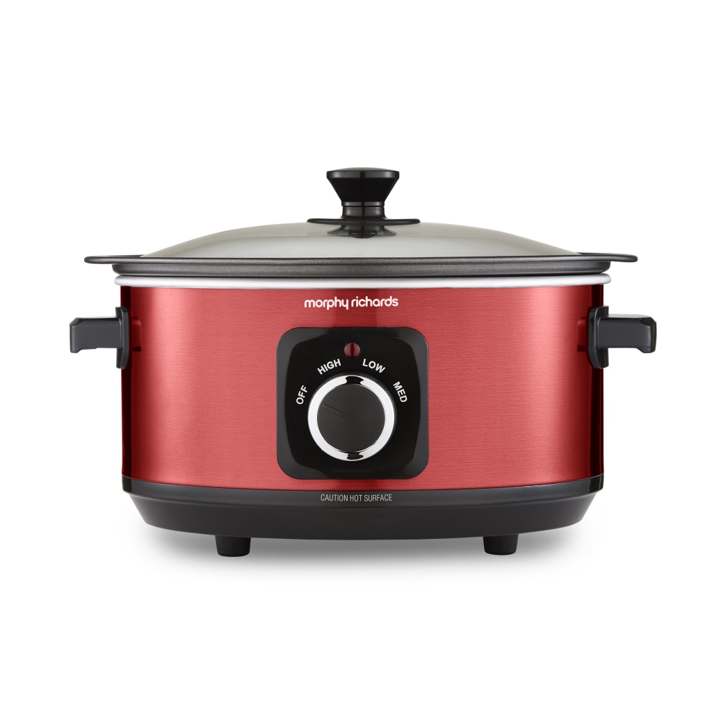 Morphy Richards Accents Sear & Stew 3.5L Slow Cooker Red
