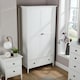 image 3 of Bellevue 1 Or 2 Door Wardrobe MDF Bedroom Furniture White | White