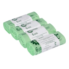 All-Green 6 Litre Compostable Food Waste Bin Liners - 4 Rolls