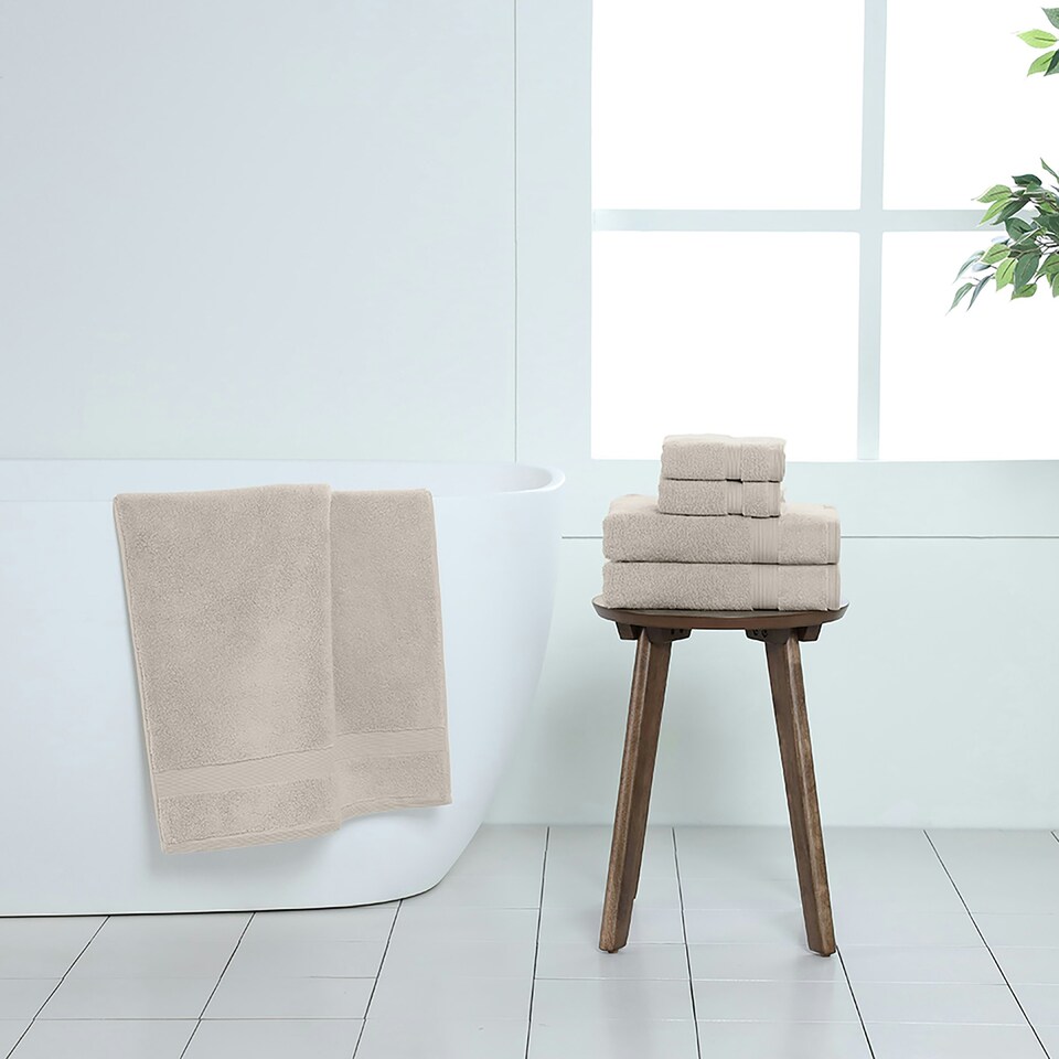 image 1 of Martex 100% Cotton Silver Towel Bale - 2 face cloths & 2 hand towels Silver | Face cloth