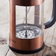 image 3 of Judge 8 Cup Glass Cafetiere Copper