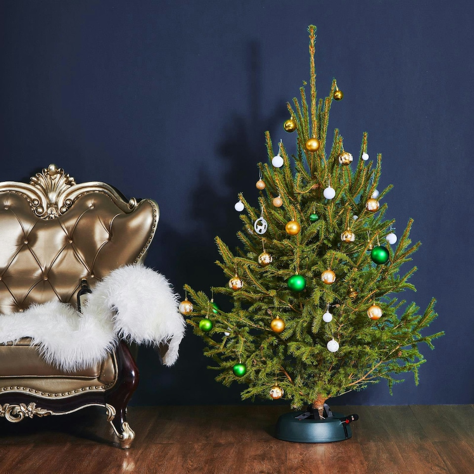 image 1 of Holly International Easy Clamp Foot Pedal Christmas Tree Stand - Medium for real Trees up to 2.2m