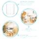image 2 of Argon Tableware Glass Storage Jars - Gold Lid - 750ml - Modern Round Scandi Organisation Container Glass Jar - Set of 3