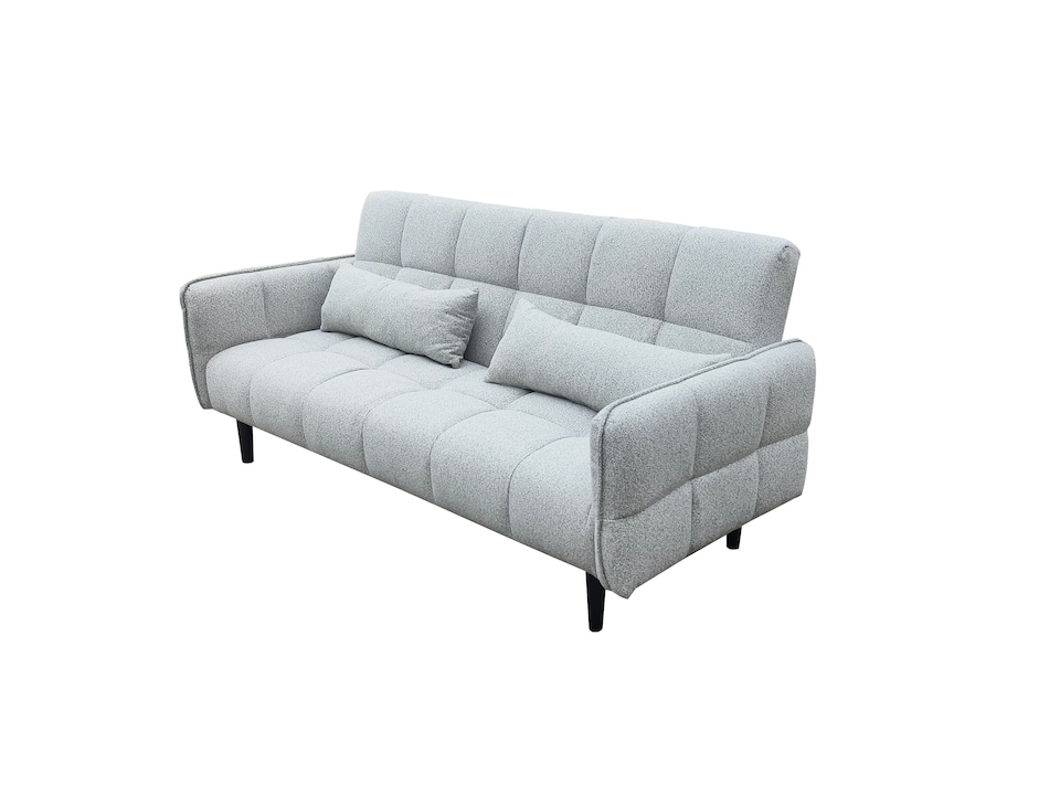image 1 of Bello 2 Seater Sofa Bed in Grey or Silver | Silver | One Size