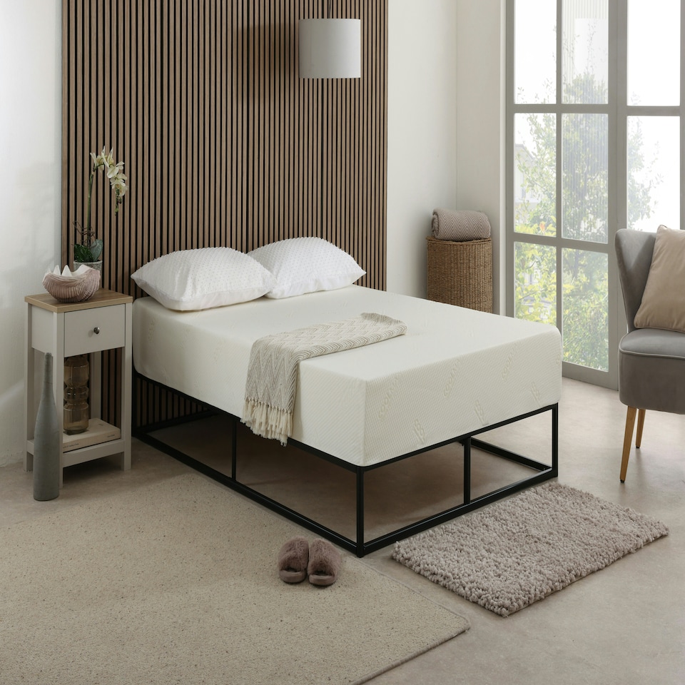 image 1 of CoolMax All Foam Memory Foam Mattress - 8" Deep, Temperature-Regulating Comfort White | King