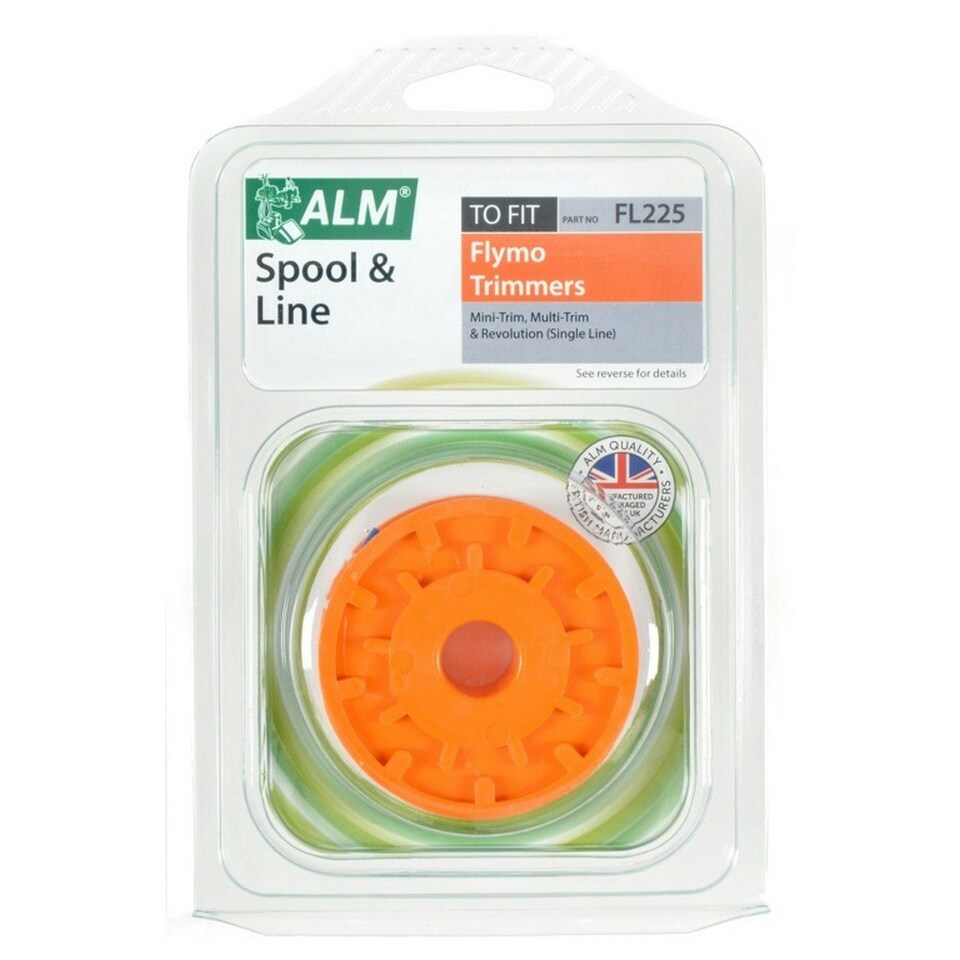 ALM Spool & Line To Fit Flymo - Orange - One Size