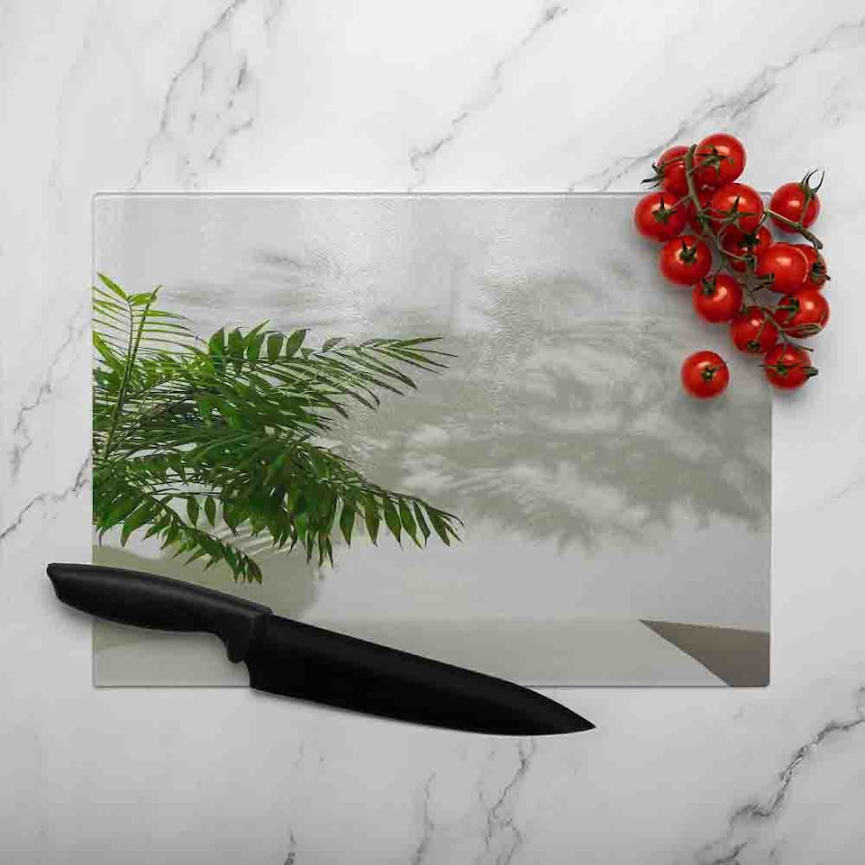image 1 of Chamaedorea Glass Chopping Board | Multi