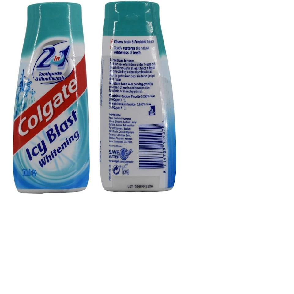 image 1 of Colgate Toothpaste 2In1 Icy Blast 100ml - Pack of 12