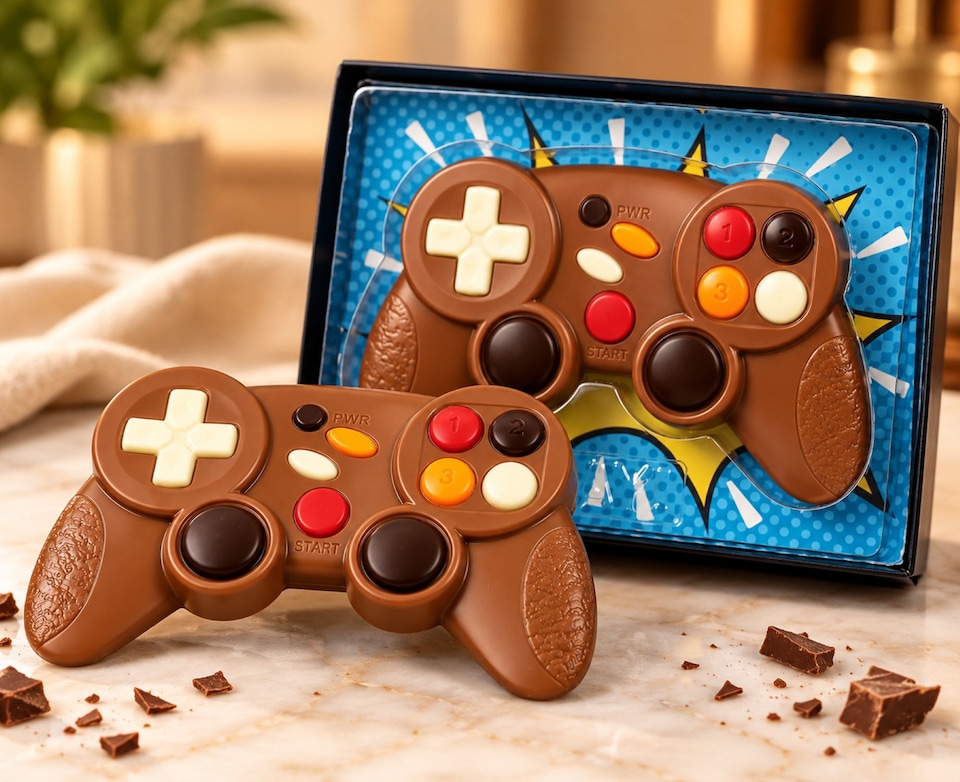 image 1 of The Chocolate Source Milk Chocolate Game Controller 70g