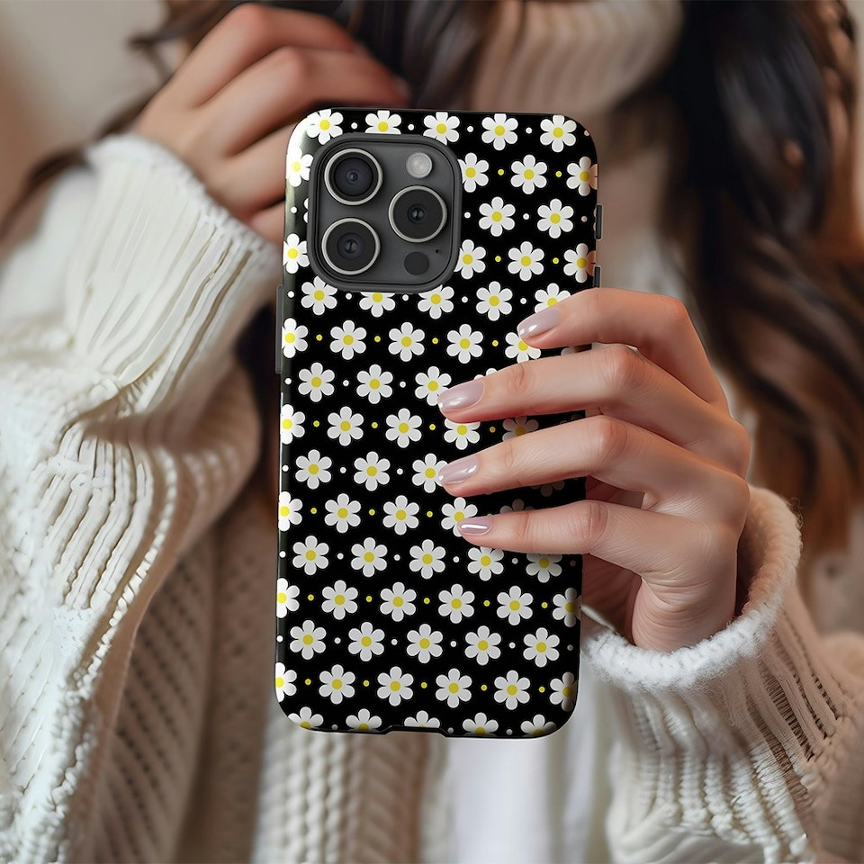 image 1 of Ditsy Daisy Phone Case | Black | iPhone 11 Pro Max
Slim | iPhone 11 Pro Max
Slim
