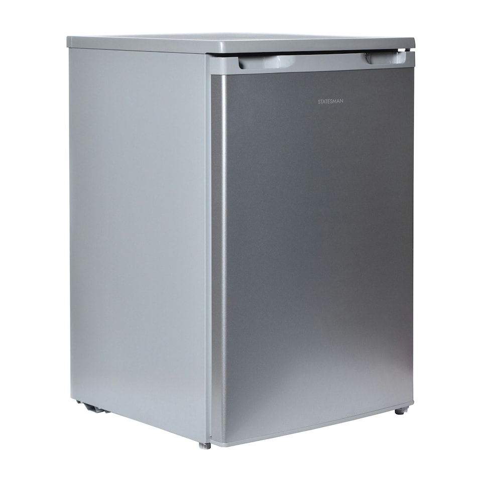 image 1 of Statesman L255S Freestanding Under Counter Larder Fridge, 133 Litre, Silver