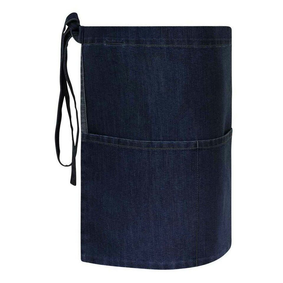 image 1 of Brand Lab Denim Short Apron - Indigo - One Size