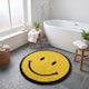 image 6 of Smiley Face Reversible Bath Mat Rug