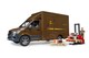 image 3 of Bruder MB Sprinter UPS with driver and accessories Delivery Vehicle Playset