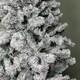 image 5 of 6ft (1.8m) Snow Flocked Artificial Christmas Tree with Green Metal Stand and 455 Tips
