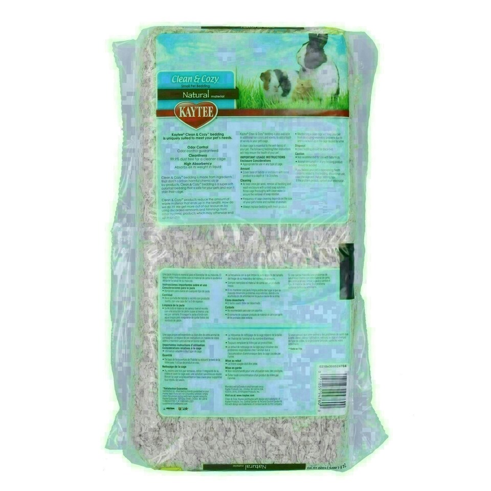 image 1 of 2PK 24.6L Brown Clean & Cozy Small Animals Bedding 99% Dust Free Odor Control