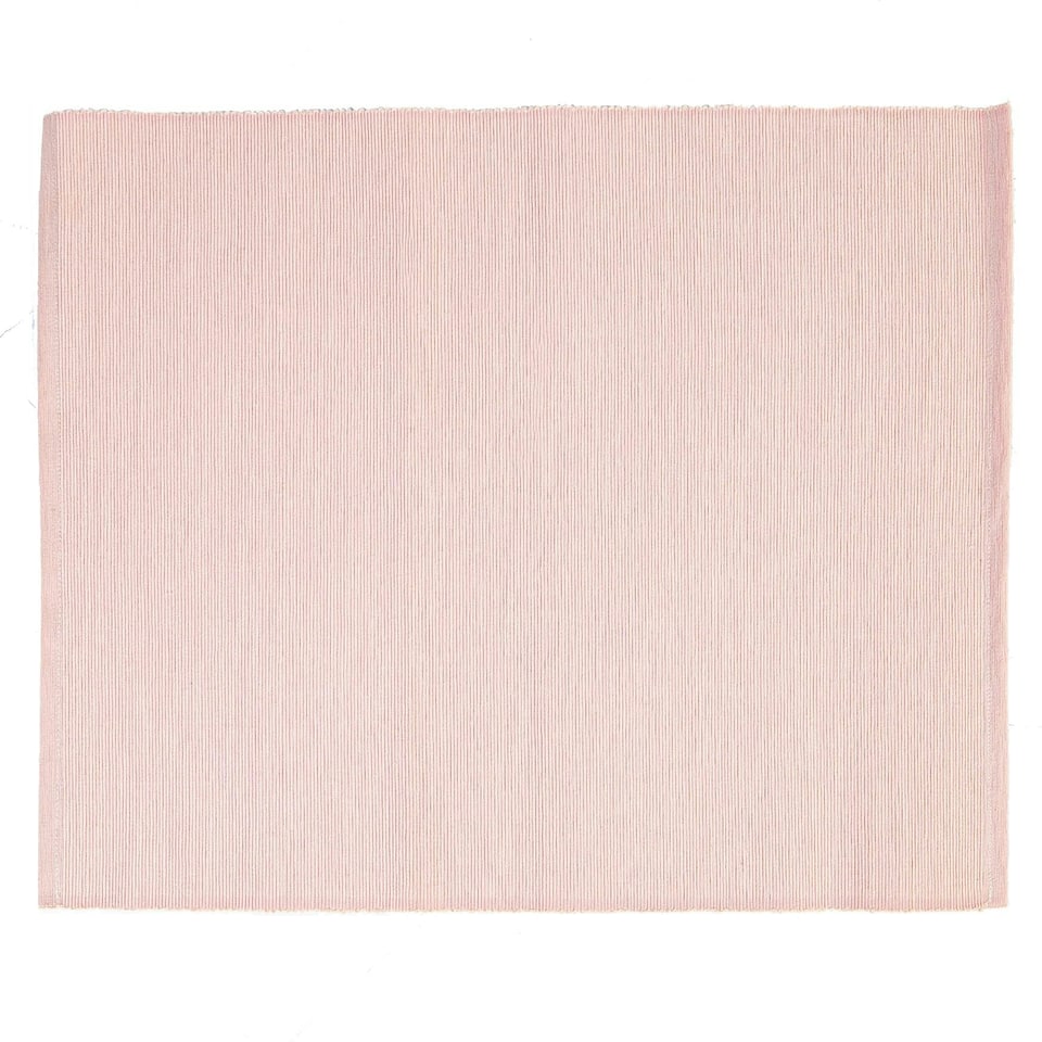 image 1 of Nicola Spring Cotton Fabric Placemats - Baby Pink - Pack of 6 Pink