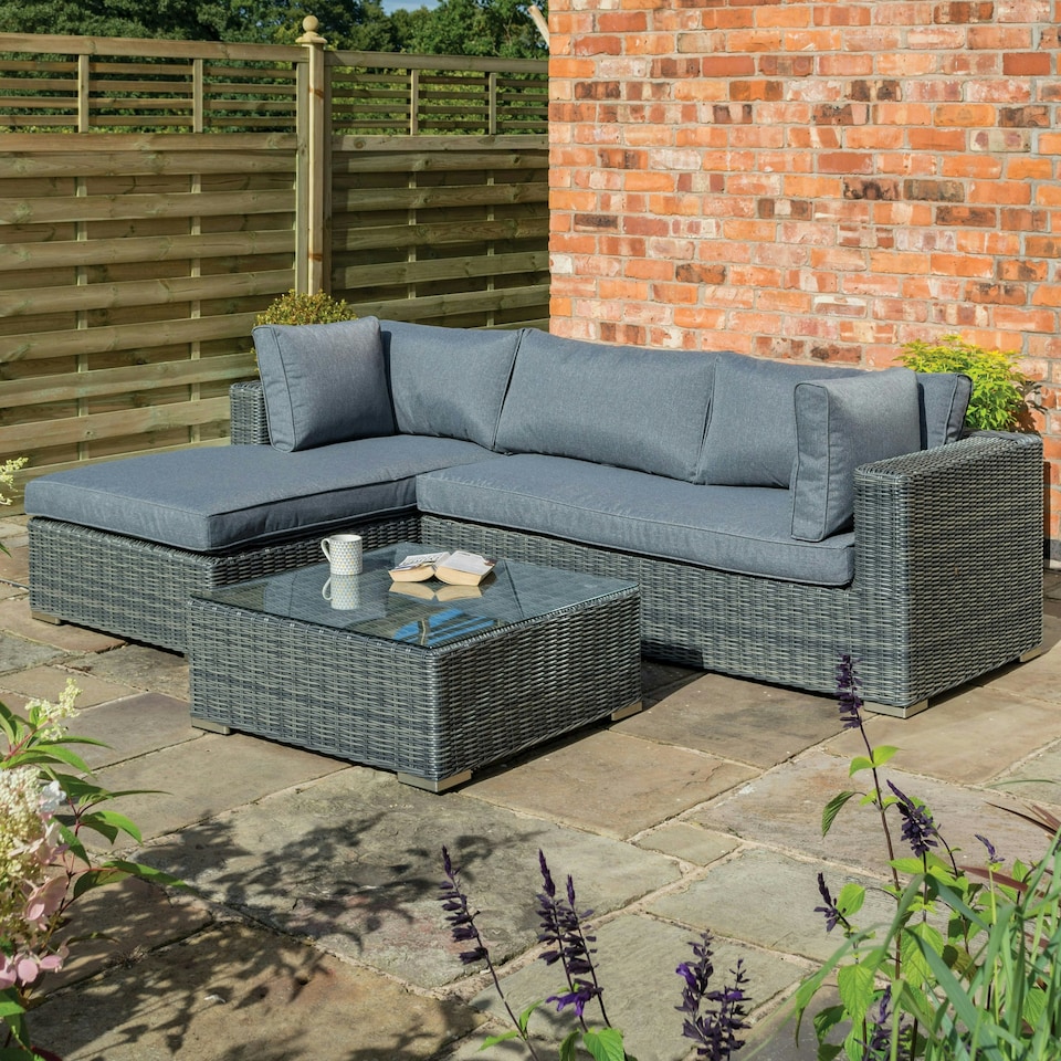 image 1 of Rowlinson Vienna Lounger Set Grey