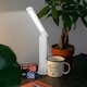 image 2 of PURElite 2in1 Lamp & Torch - Table & Desk Light, Rechargeable LED Bulbs, 180 degree Adjustable Angle for Reading & Crafts | White