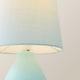 image 5 of ValueLights Arlo Duck Egg Blue Ceramic Table Lamp with Blue Shade