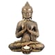 image 1 of Large Sitting Buddha Tealight Holder - Bronze