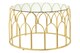 image 1 of Merlin Gold Leaf Coffee Table | Gold
