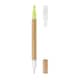 image 1 of MidOcean Duo Paper 2 in 1 Recycled Carton Highlighter Pen - Yellow - One Size